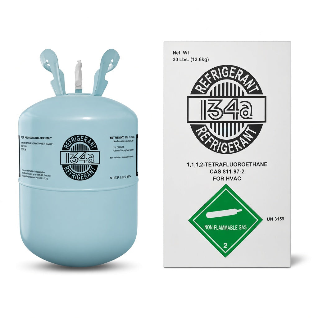 R-134A Refrigerant – 30 lb Factory Sealed Cylinder